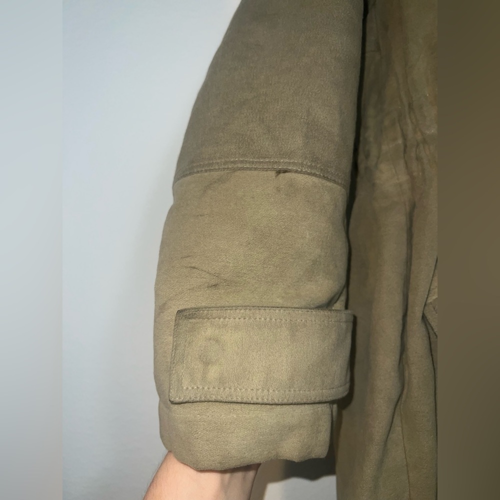 Sessun Chorus Lichen Parka Oversized Coat Sherpa Military Style Jacket Sz S - Picture 3 of 16
